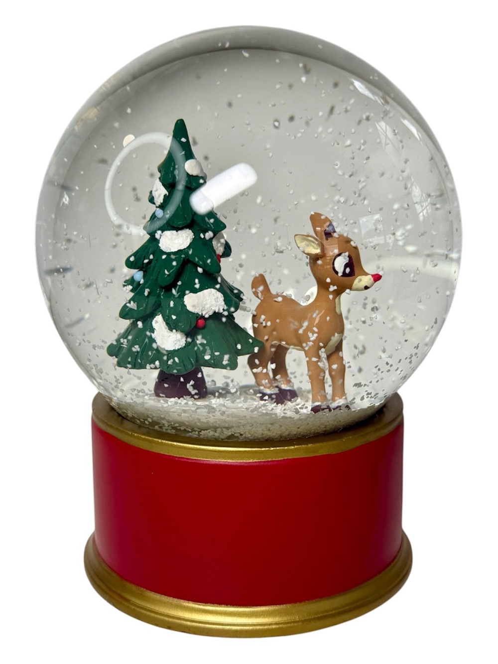 Pottery Barn Kids Rudolph The Red Nosed Reindeer Christmas Snow Globe blank base
